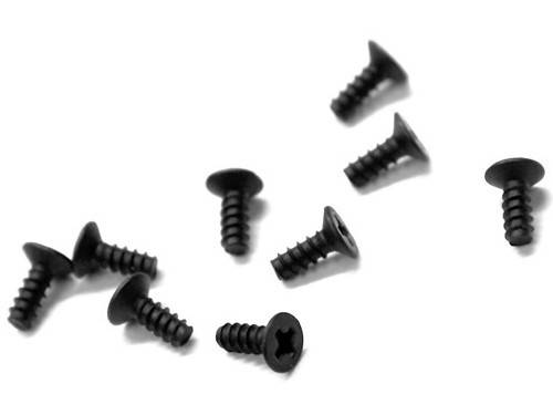 RC Radiostyrt Cap Head Self Tapping Screws 3*8mm - 9pcs 86077