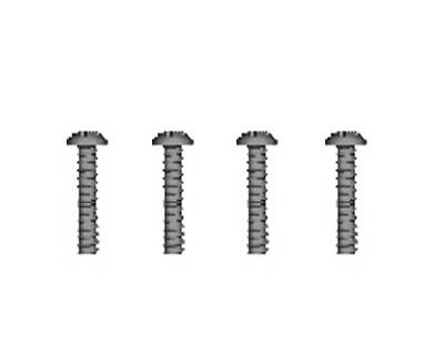 RC Radiostyrt Screw 2.6*12mm 4pcs - 86072