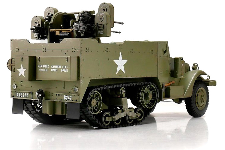 RC Militärfordon - M16 Half-track - 1:16 - 2,4Ghz - RTR