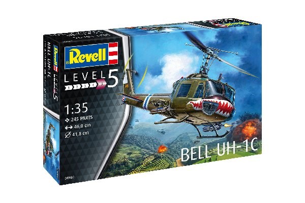 RC Radiostyrt Byggmodell helikopter - Bell UH-1C - 1:35 - Revell