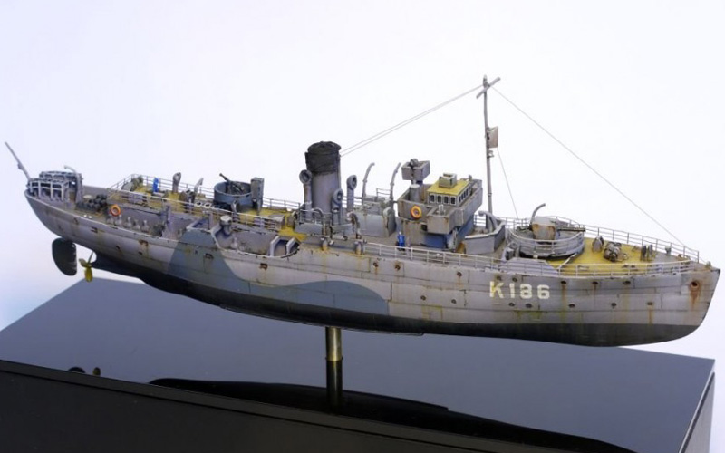 Byggmodell Krigsfartyg - HMS Anchusa - 1:350