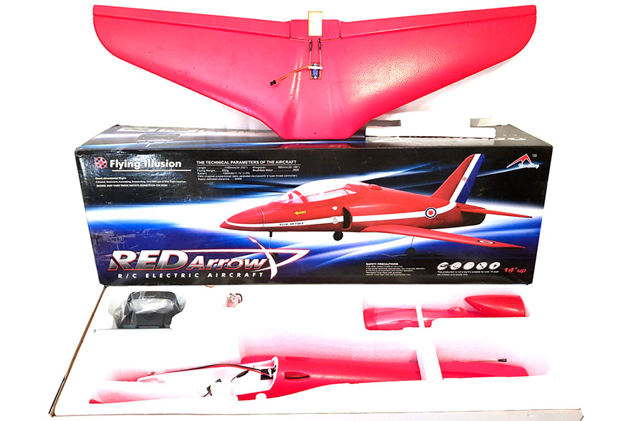 Demo - Flygplan - Red Arrow BL - 4ch - Borstlst paket