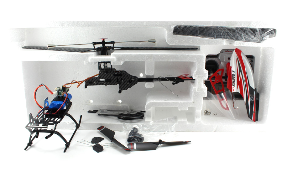 Bild p� Demo - Radiostyrd helikopter - F45 RazorBlade 2,4Ghz - 4ch - RTF