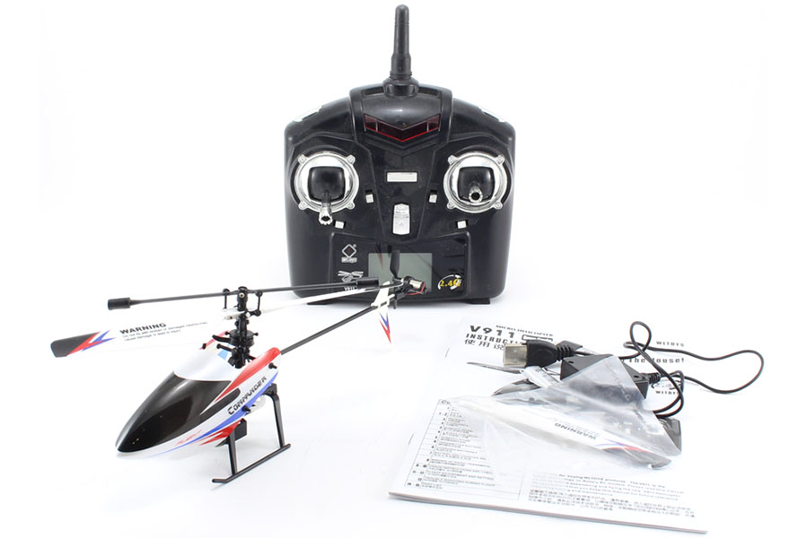 RC Radiostyrt Demo - Radiostyrd helikopter - V911 pro 2,4Ghz Gyro - 4ch - RTF