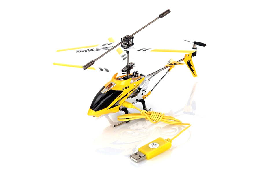 Radiostyrd helikopter - Syma S107G Gul - 3,5ch - RTF