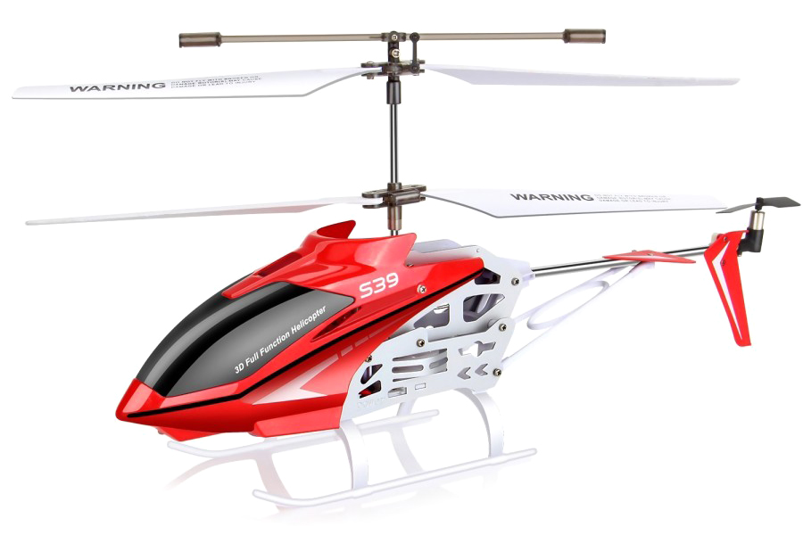 Radiostyrd helikopter - Syma S39-1 Raptor - 2,4Ghz - Röd - 3,5ch - RTF