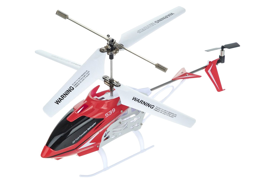 Radiostyrd helikopter - Syma S39-1 Raptor - 2,4Ghz - Röd - 3,5ch - RTF