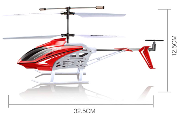 Demo - Radiostyrd helikopter - Syma S39-1 Raptor - 2,4Ghz - Röd - 3,5ch - RTF