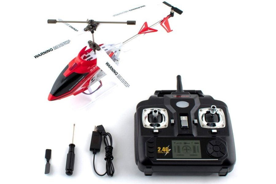 Radiostyrd helikopter - Syma S39-1 Raptor - 2,4Ghz - Röd - 3,5ch - RTF