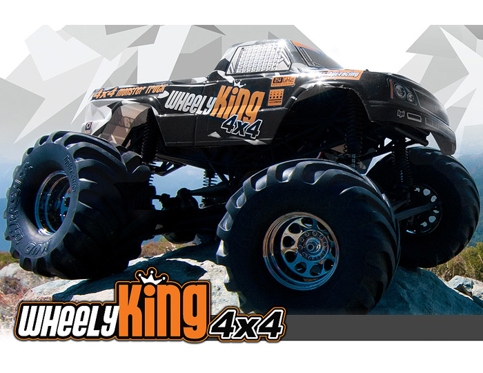 Radiostyrda bilar - 1:10 - Wheely King 4wd - 2,4Ghz - RTR