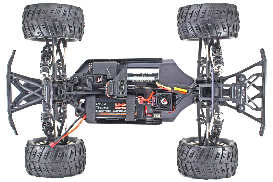 Radiostyrda bilar - 1:8 - Mega Combat BL 4wd - Grön - 2,4Ghz - RTR