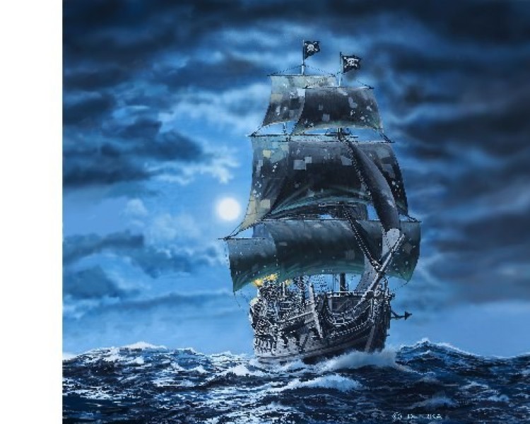 Byggmodell segelbt - Black Pearl - 1:72 - Revell