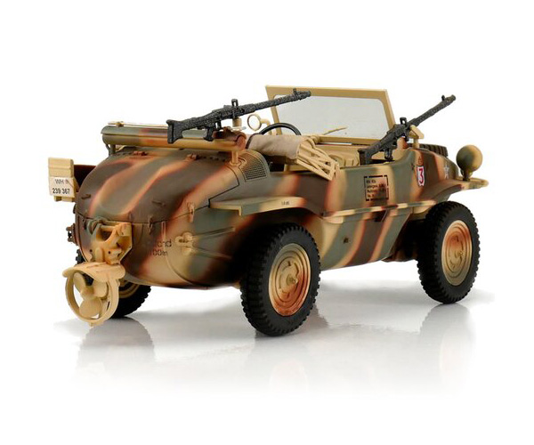 RC Stridsfordon - 1:16 - RC VW Schwimmwagen T166 Camo - Torro - 2,4Ghz - RTR