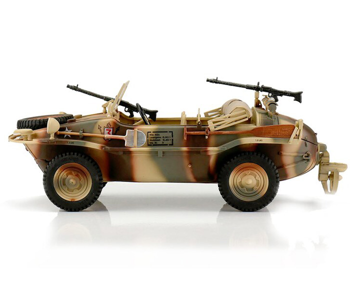 RC Stridsfordon - 1:16 - RC VW Schwimmwagen T166 Camo - Torro - 2,4Ghz - RTR