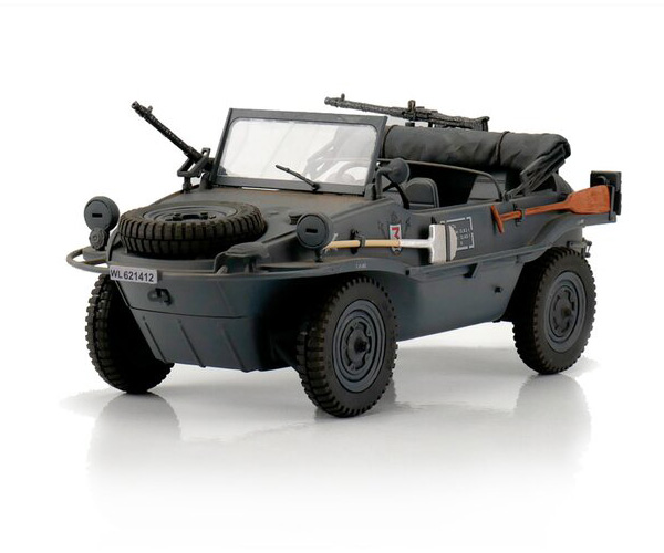 RC Stridsfordon - 1:16 - RC VW Schwimmwagen T166 Grey - Torro - 2,4Ghz - RTR