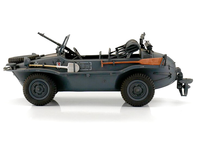 RC Stridsfordon - 1:16 - RC VW Schwimmwagen T166 Grey - Torro - 2,4Ghz - RTR