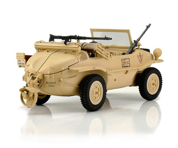 RC Stridsfordon - 1:16 - RC VW Schwimmwagen T166 Sand - Torro - 2,4Ghz - RTR