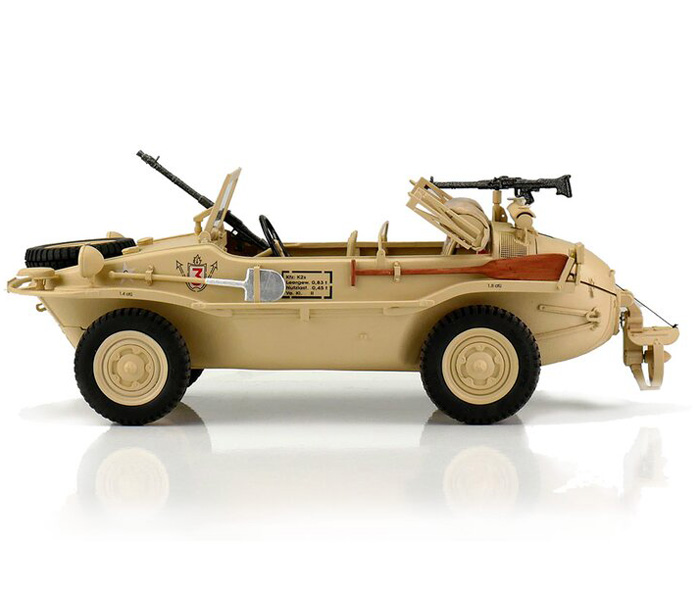 RC Stridsfordon - 1:16 - RC VW Schwimmwagen T166 Sand - Torro - 2,4Ghz - RTR