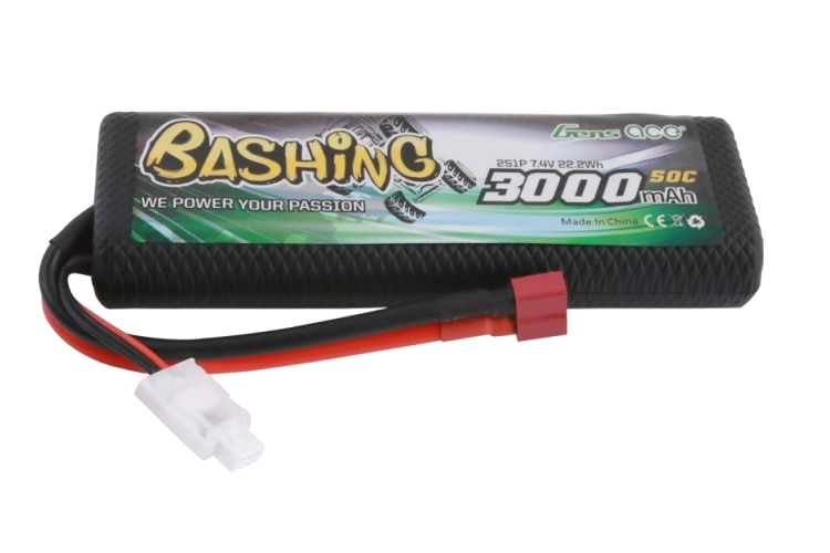 Batteri - 7,4V 3000mAh 50C 2S1P T-plug
