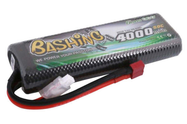 Batteri - 7,4V 4000mAh 50C 2S1P HardCase T-plug
