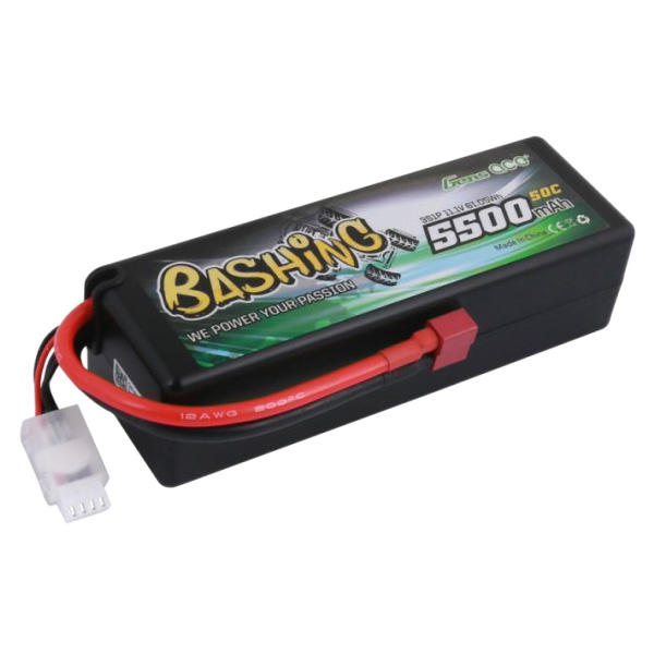 RC Radiostyrt Batteri - 11,1V 5500mAh LiPo - 50C - T-kontakt