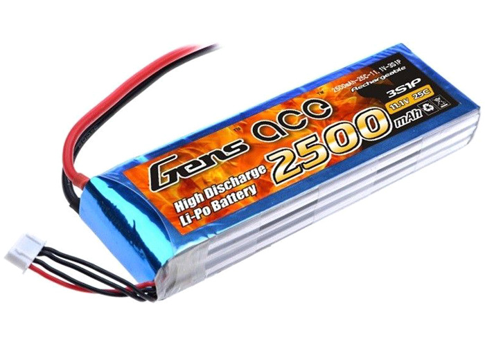 Batteri - 11,1V 2500mAh LiPo - 25C - T-kontakt - Gens Ace