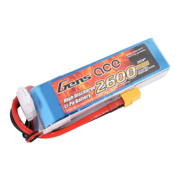 Bild p� Batteripack Li-PO Batteri 11,1V 2600mAh 25C Gens Ace