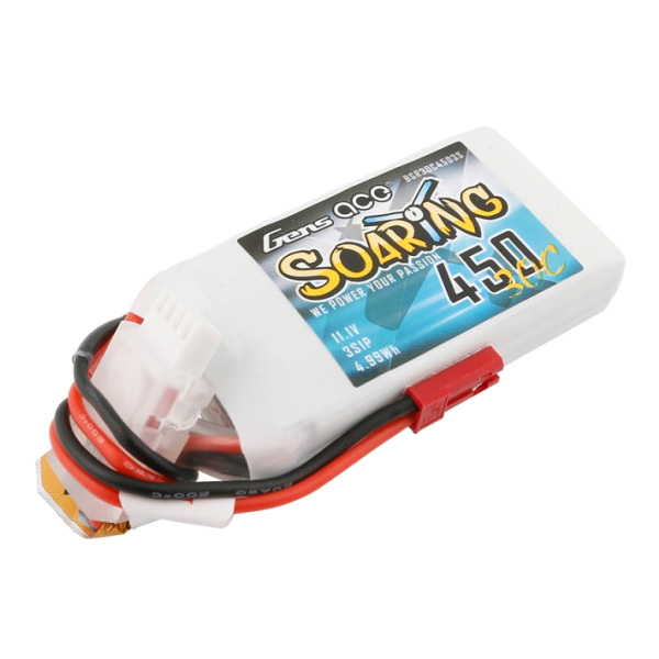 RC Radiostyrt Batteri - 11,1V 450mAh LiPo - 30C - JST - Gens Ace