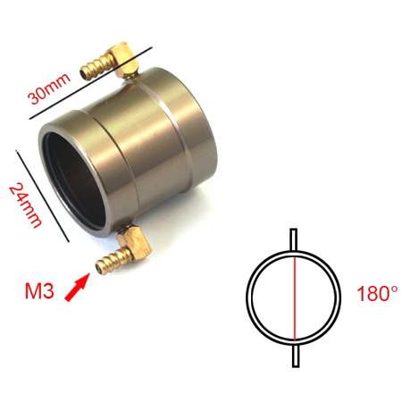 Water cooling jacket for brushless motors (24mm)