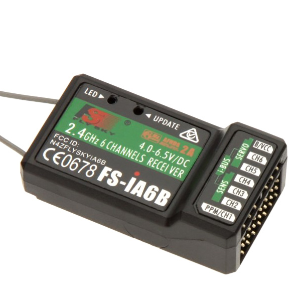 Sändarpaket - 6CH 2,4Ghz - FS-i6 + FS-iA6B AFHDS 2A i-Bus PPM - FlySky