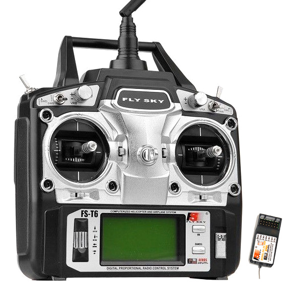 Sändarpaket - 6CH 2,4Ghz - FlySky FS-T6 + R6B