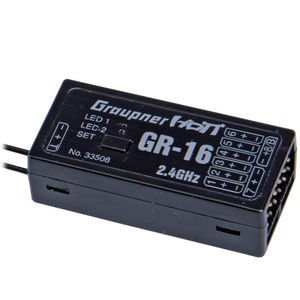 Sändarpaket - 12Ch 2,4Ghz - MC-20 HoTT Equipment + GR16 USB
