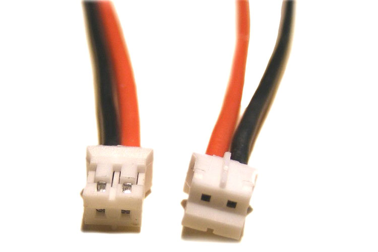 RC Radiostyrt 2-pin PH white plug with 22AWG wire 30,5cm