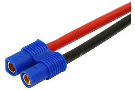 RC Radiostyrt Male wire with EC3 plug 10cm 14AWG