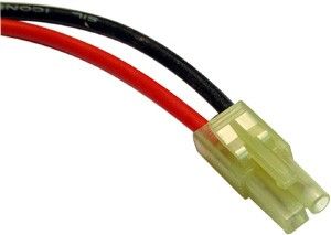 RC Radiostyrt Mini Tamiya male plug with 10cm cable 2/0,5