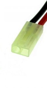 Mini Tamiya female connector w/ silicone wire 18AWG 10cm