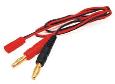 RC Radiostyrt Banana 4mm - JST (30cm charging cable) adapter