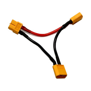 RC Radiostyrt XT60 Seriel adapter - splitter male to 2-female