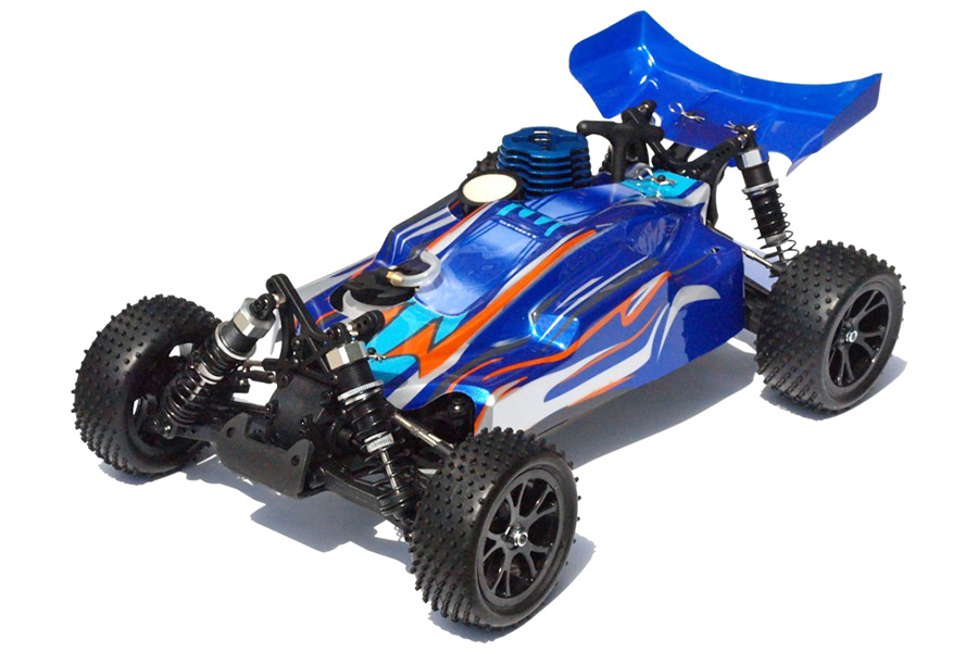 Metanol bil - 1:10 - Spirit N2 Nitro Blue - 4WD - 2,4Ghz - RTR