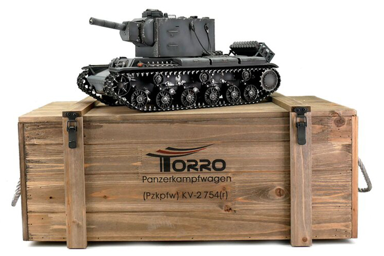 1:16 - KV-2 745(r) Grå - Torro Pro IR - 2,4Ghz - RTR