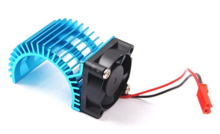 RC Radiostyrt Heat sink w/ fan for engine class 540-550 (blue) N10026