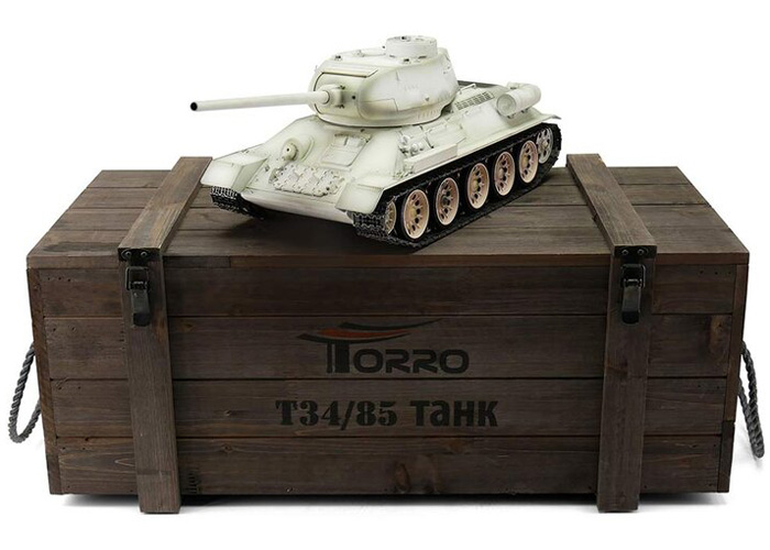1:16 - T-34/85 winter - Torro Pro IR - 2,4Ghz - RTR