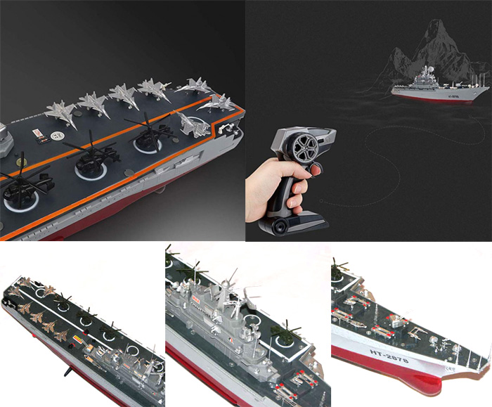 Radiostyrda båtar - Challenger - Hangarfartyg - 2,4Ghz - RTR
