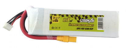 Batteri - 11,1V 5200mAh LiPo - 40C - XT90 - GPX