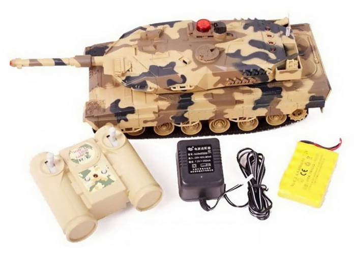 Thumbnail 734 f�r Radiostyrd stridsvagn - Battle Leopard - Green - 1:18 - 2,4Ghz - RTR