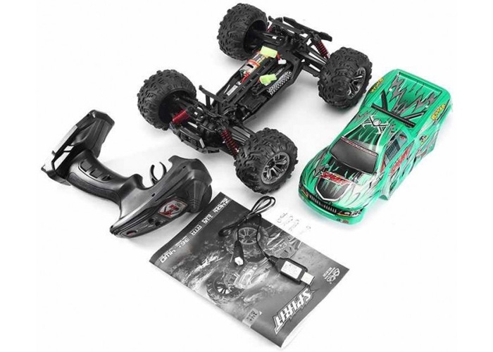 Radiostyrd bil - 1:16 - Spirit MT16 - 2,4ghz - Grn - RTR
