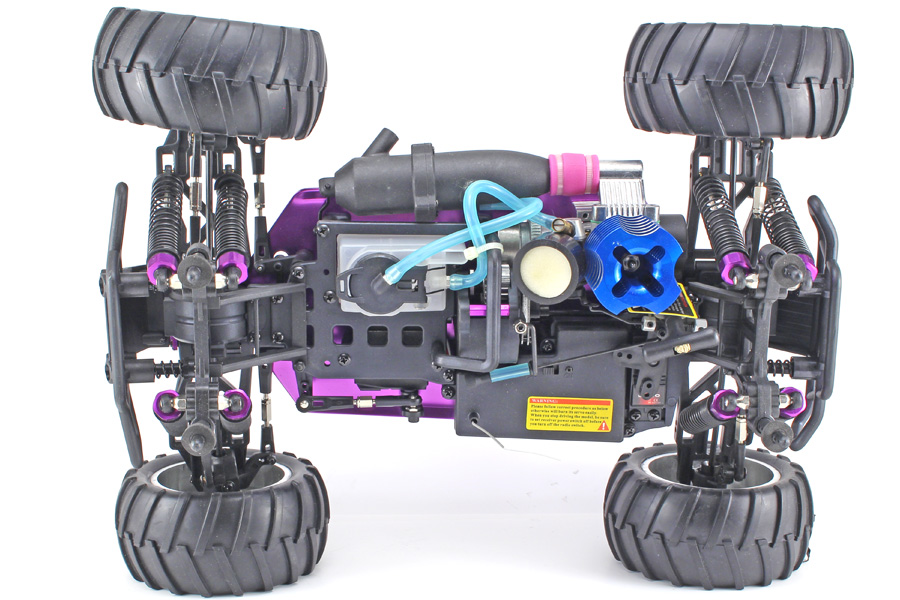 Metanol bil - 1:10 - Himoto Eldorada Blue - 4WD - 2,4Ghz - RTR