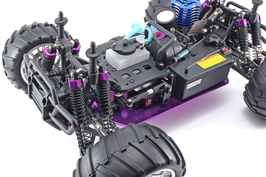 Metanol bil - 1:10 - Himoto Eldorada Blue - 4WD - 2,4Ghz - RTR