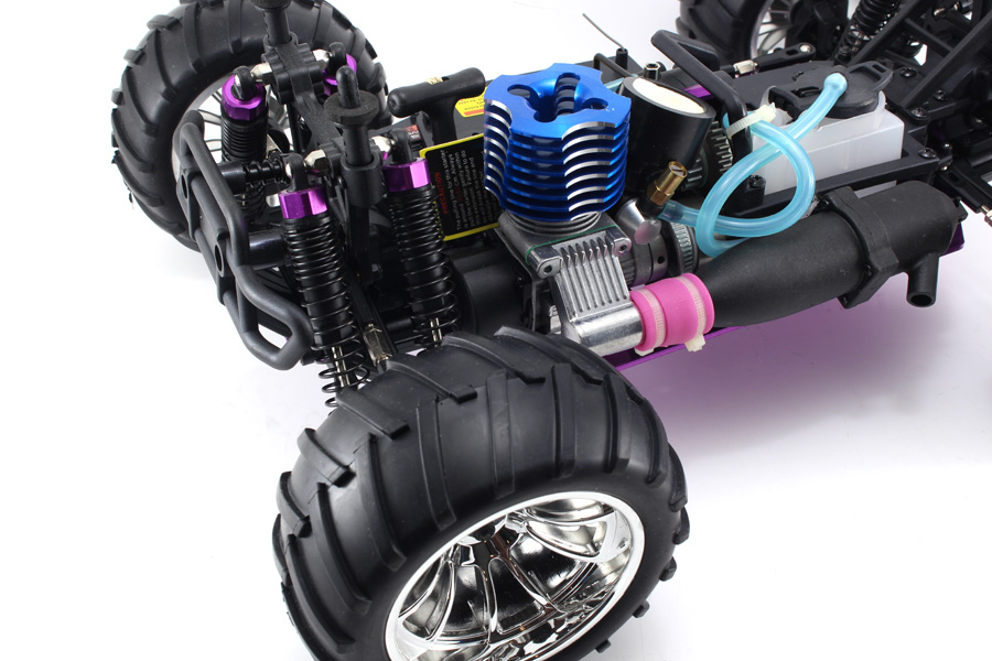 Metanol bil - 1:10 - Himoto Eldorada Blue - 4WD - 2,4Ghz - RTR