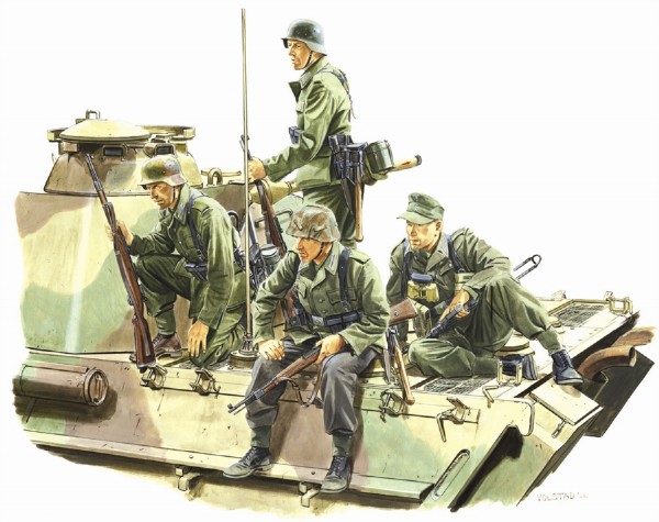 RC Radiostyrt Byggmodell gubbar - Panzer Riders, (Lorraine 1944) - 1:35 - Dragon